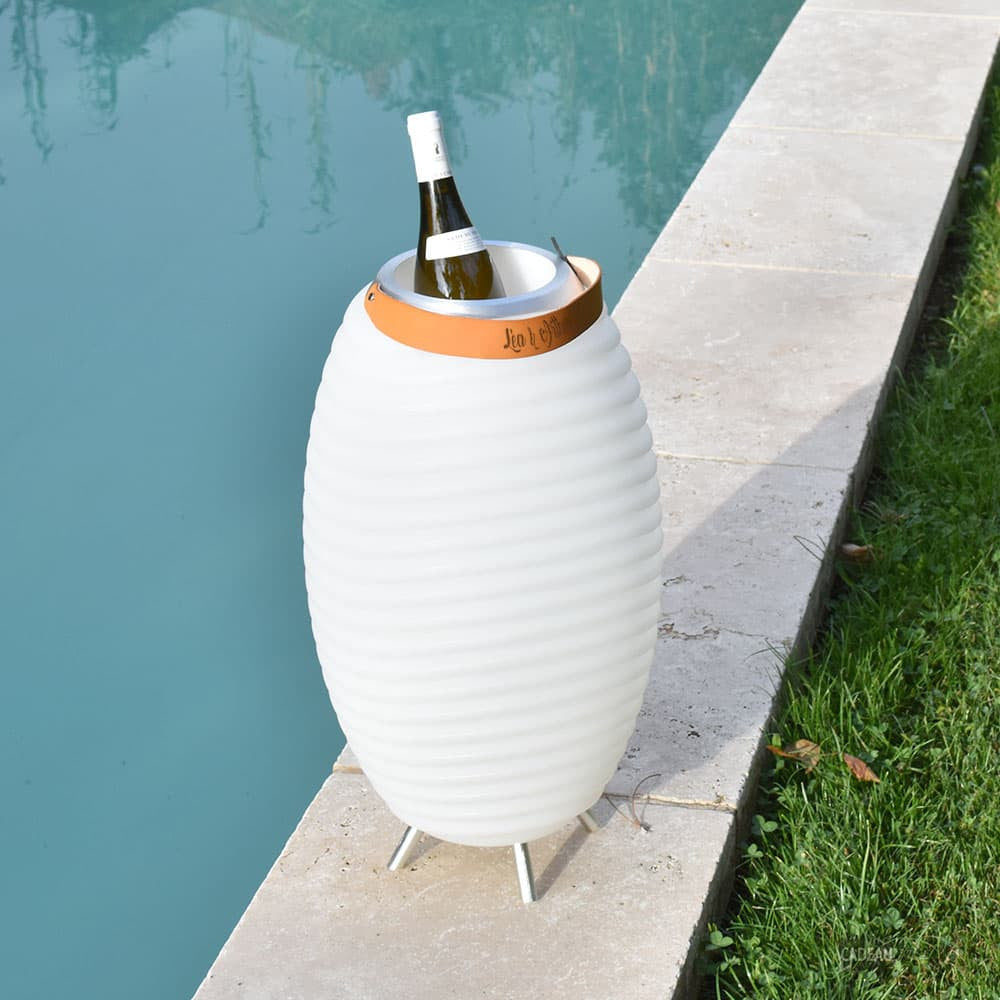 Lampadaire LED Seau à Glace Kooduu 50 Prénom à Personnaliser - Enceinte Personnalisée