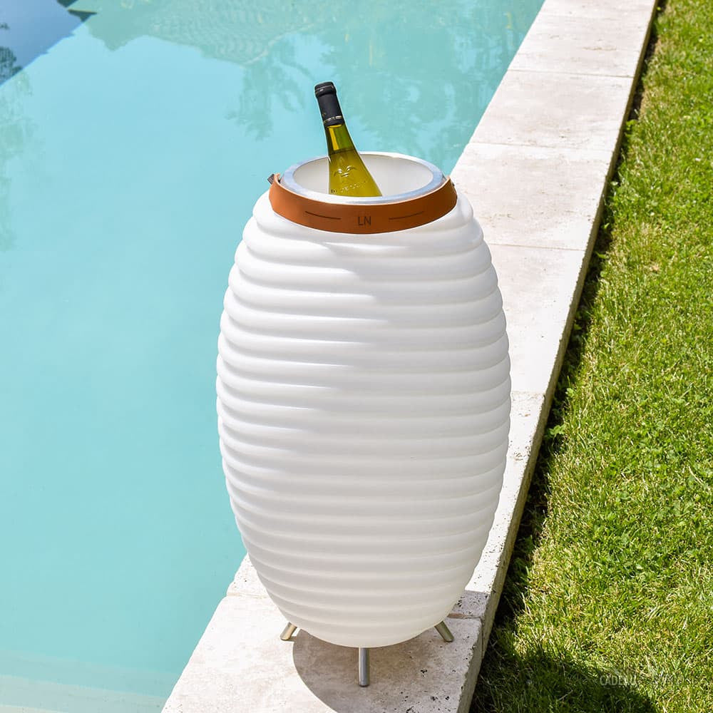 Lampadaire LED Seau à Glace Kooduu 65 Initiales à Personnaliser - Enceinte Personnalisée