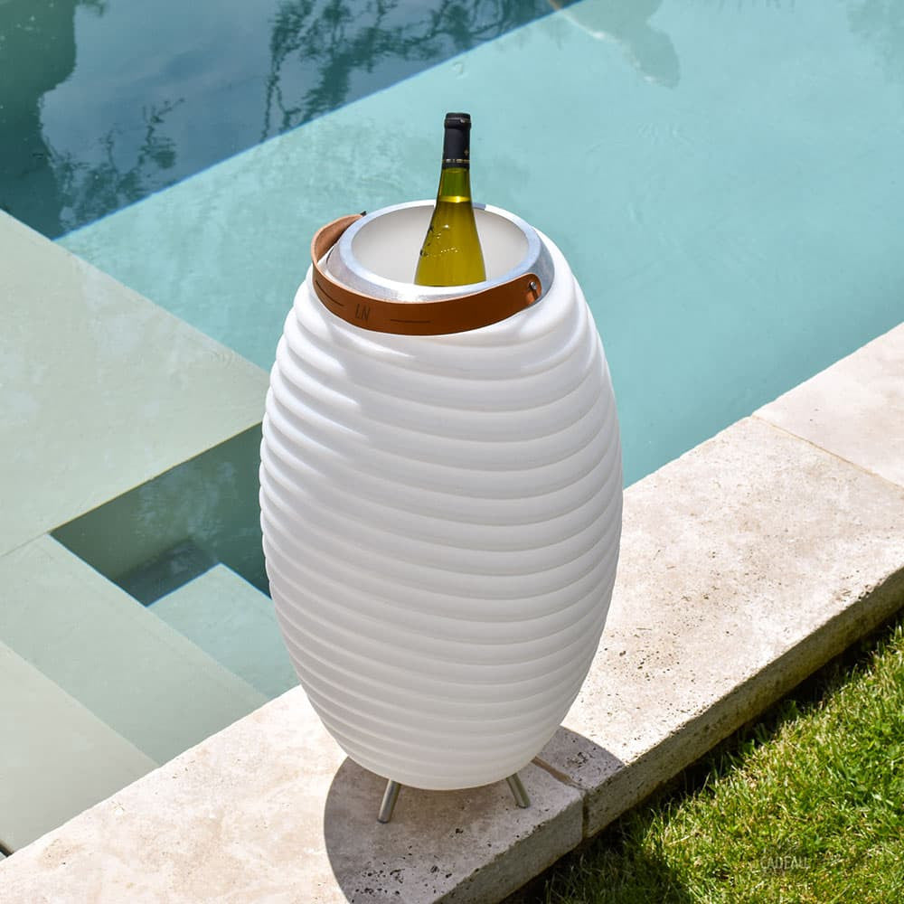 Lampadaire LED Seau à Glace Kooduu 65 Initiales à Personnaliser - Enceinte Personnalisée