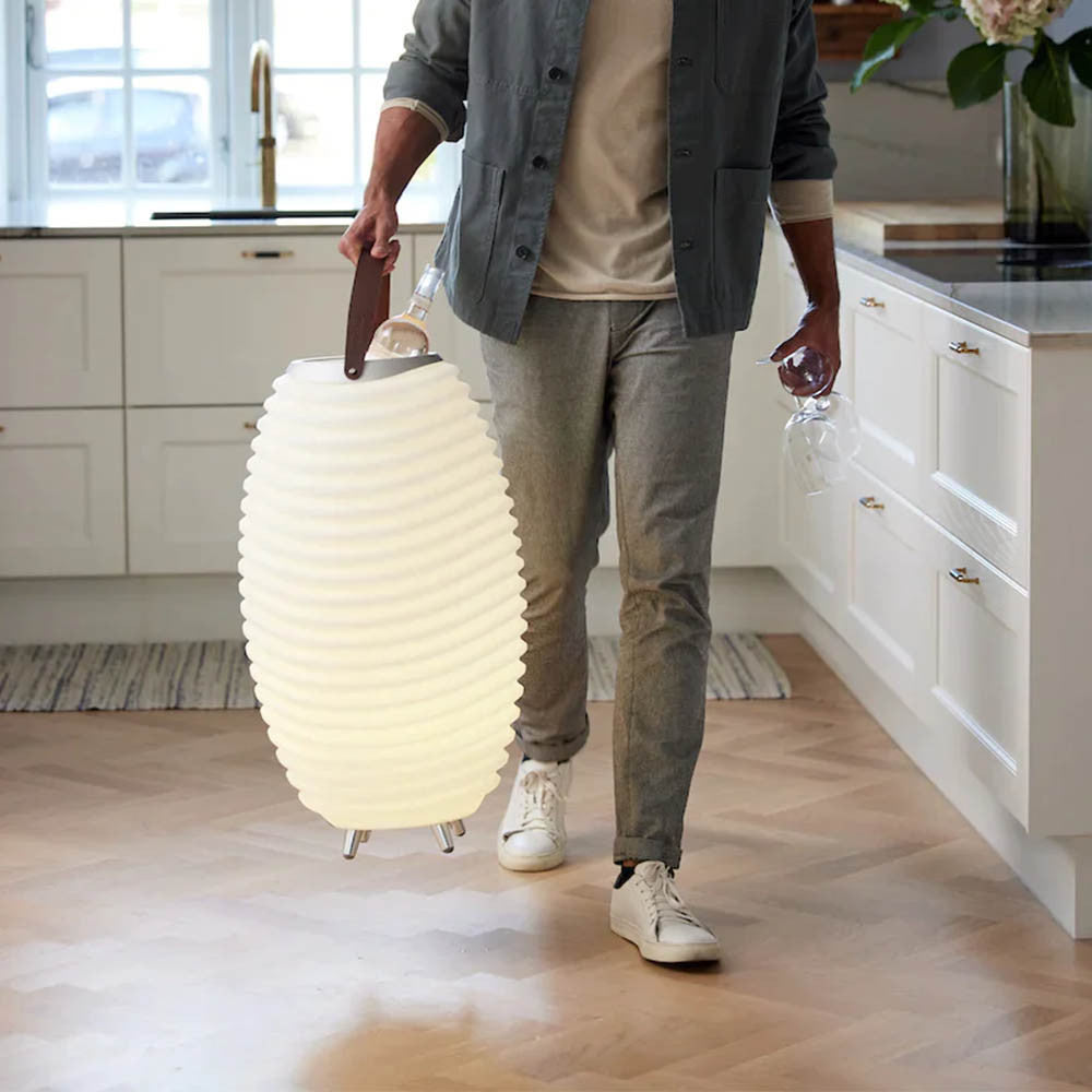 Lampadaire LED Seau à Glace Kooduu 65 Initiales à Personnaliser - Enceinte Personnalisée