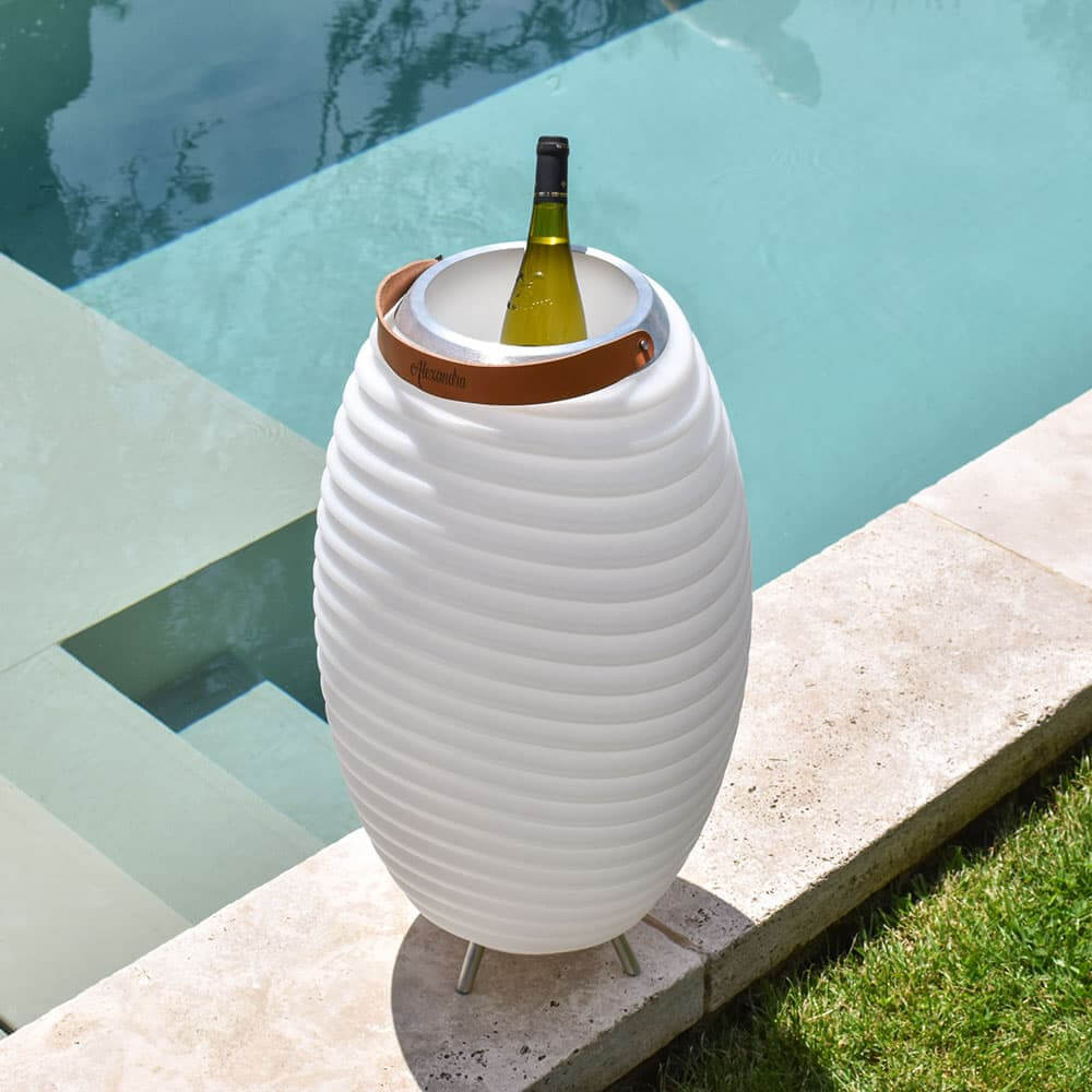 Lampadaire LED Seau à Glace Kooduu 65 Prénom à Personnaliser - Enceinte Personnalisée Kooduu