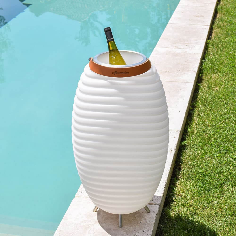 Lampadaire LED Seau à Glace Kooduu 65 Prénom à Personnaliser - Enceinte Personnalisée