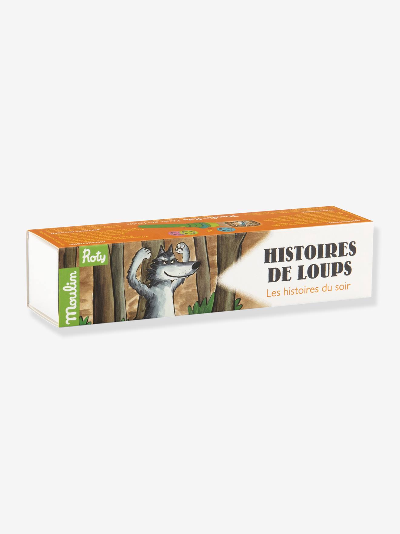 Lampe à histoires loups multicolore