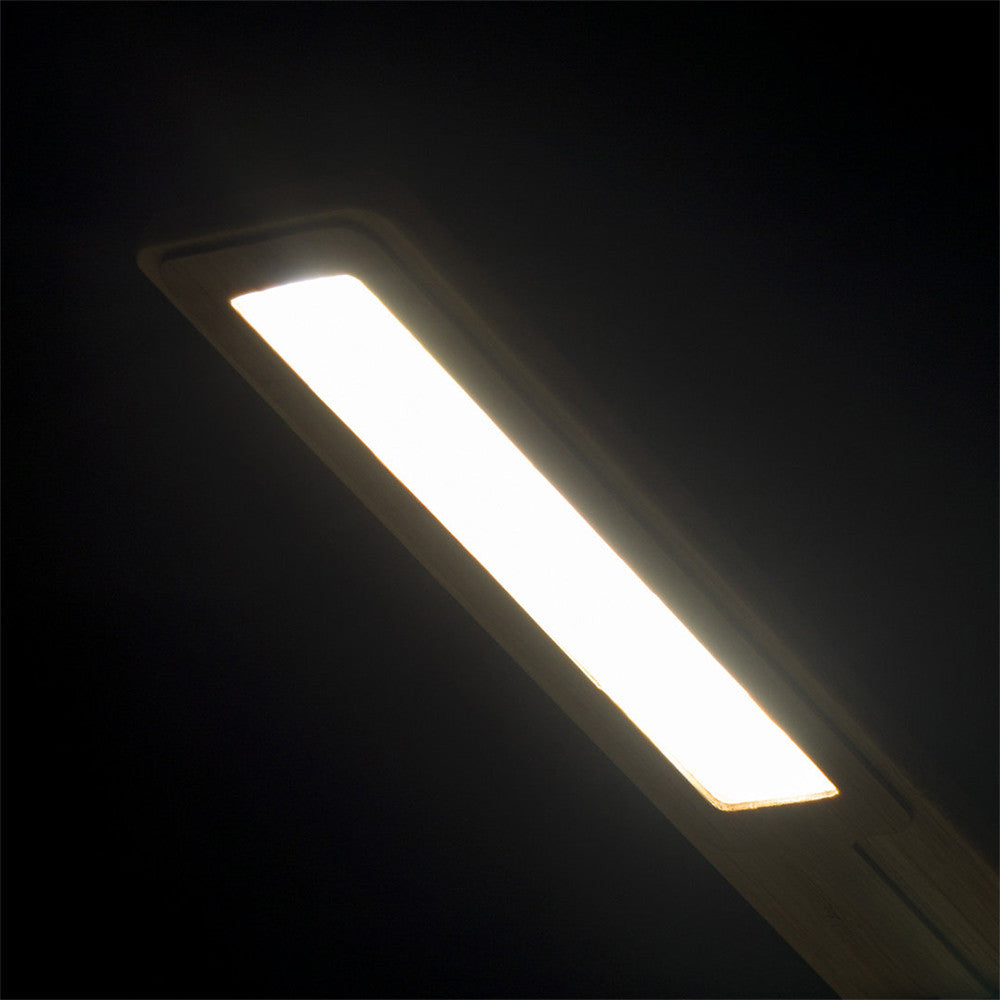 Lampe de Bureau Chargeur de Téléphone en Bambou - Fourniture de Bureau Originale