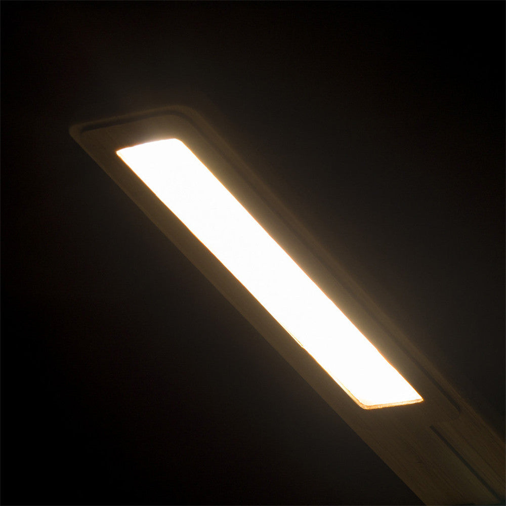 Lampe de Bureau Chargeur de Téléphone en Bambou - Fourniture de Bureau Originale