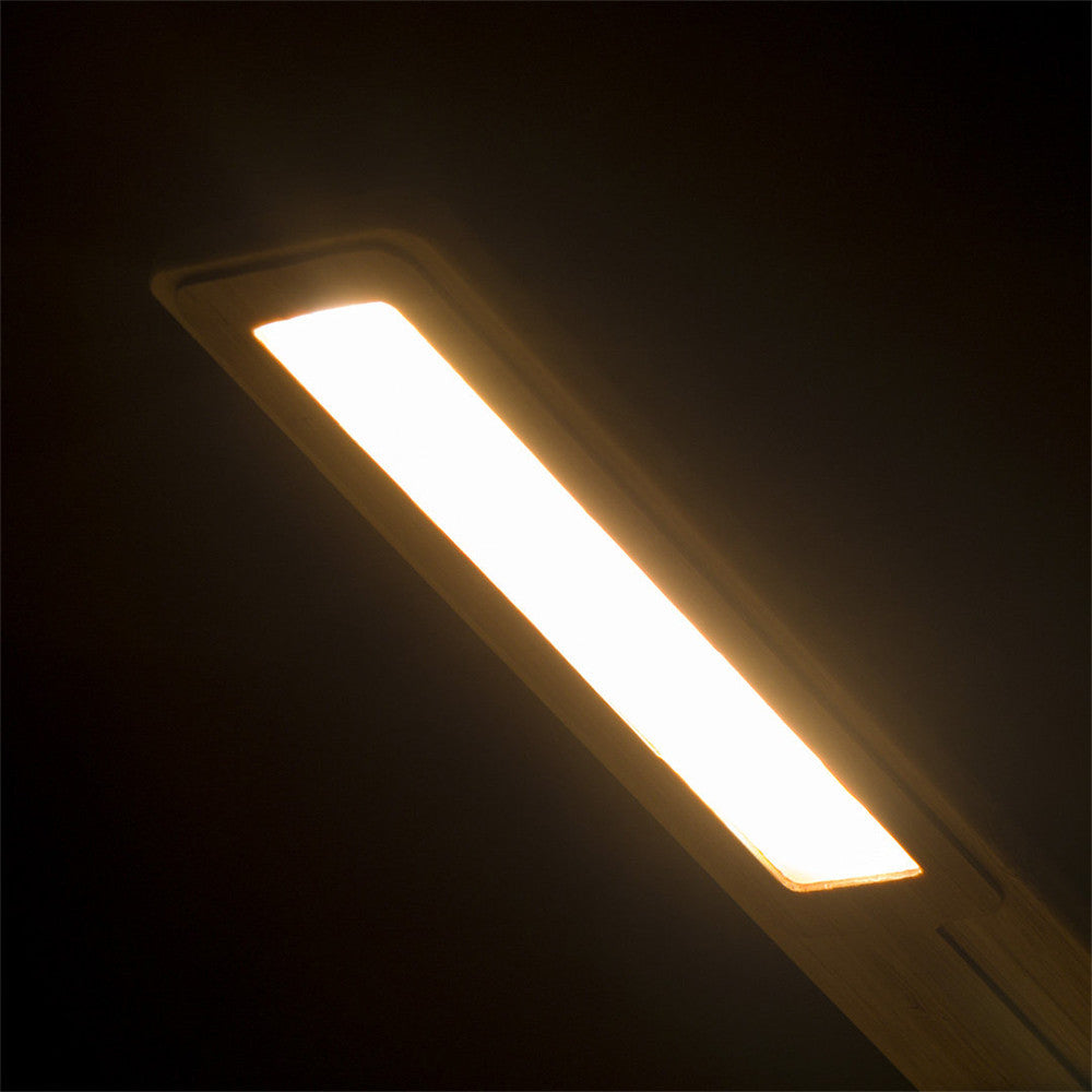 Lampe de Bureau Chargeur de Téléphone en Bambou - Fourniture de Bureau Originale
