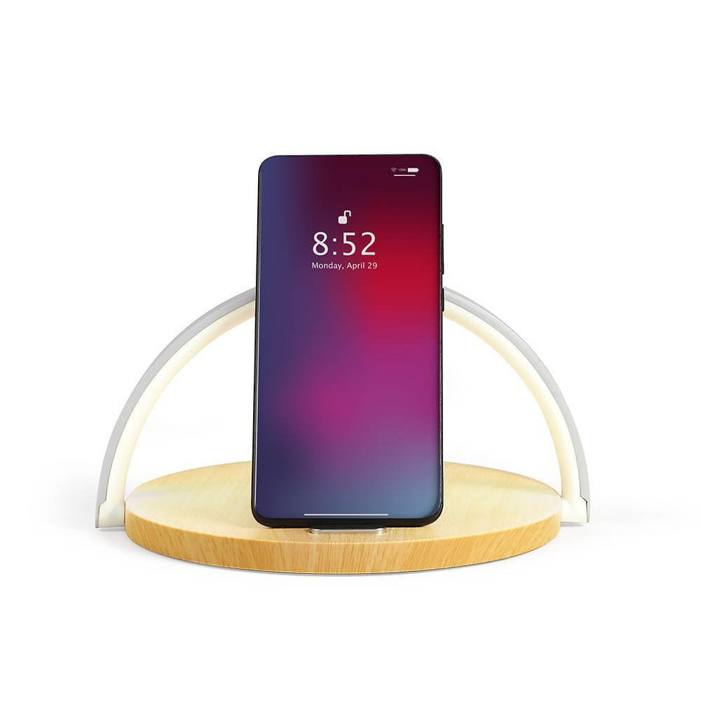 Lampe de Chevet Tactile Avec Station de Chargement - Lampe Personnalisée Livoo