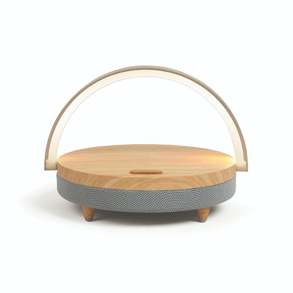 Lampe de Chevet Tactile Enceinte LED avec Chargeur à Induction - Enceinte Originale