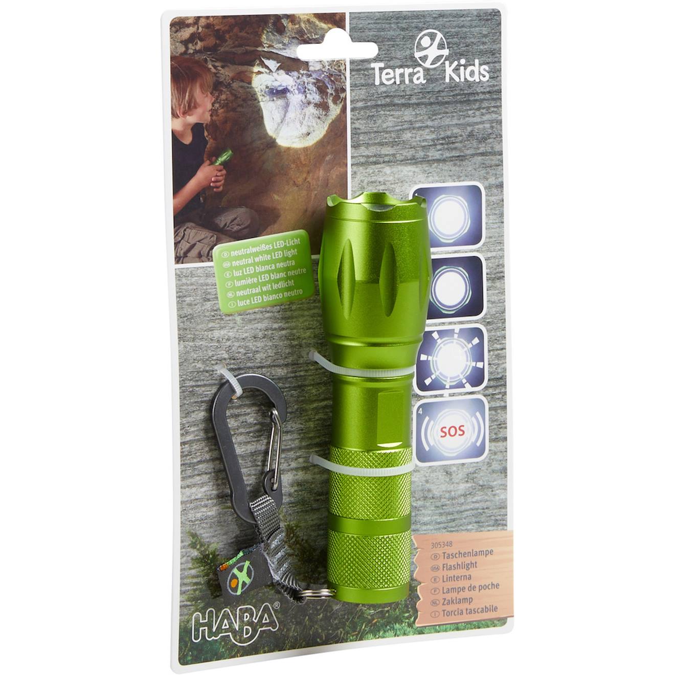 Lampe de poche terra kids vert