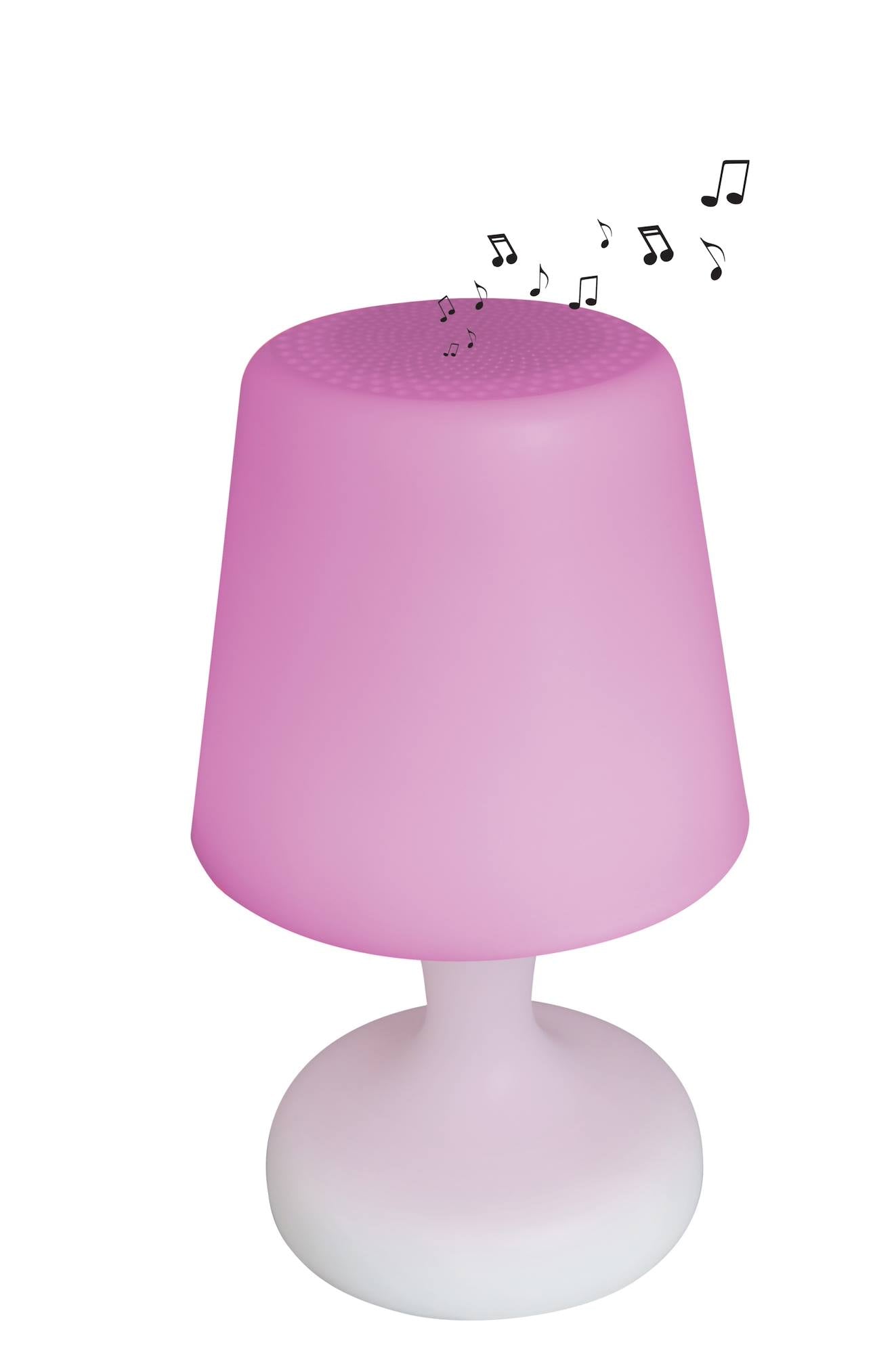 Lampe de table Bluetooth multicouleurs waterproof blanc