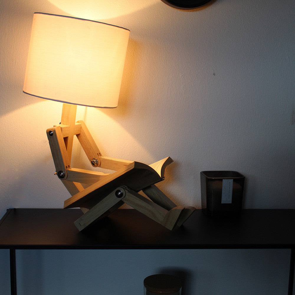 Lampe Design Emil en Bois - Lampe Originale