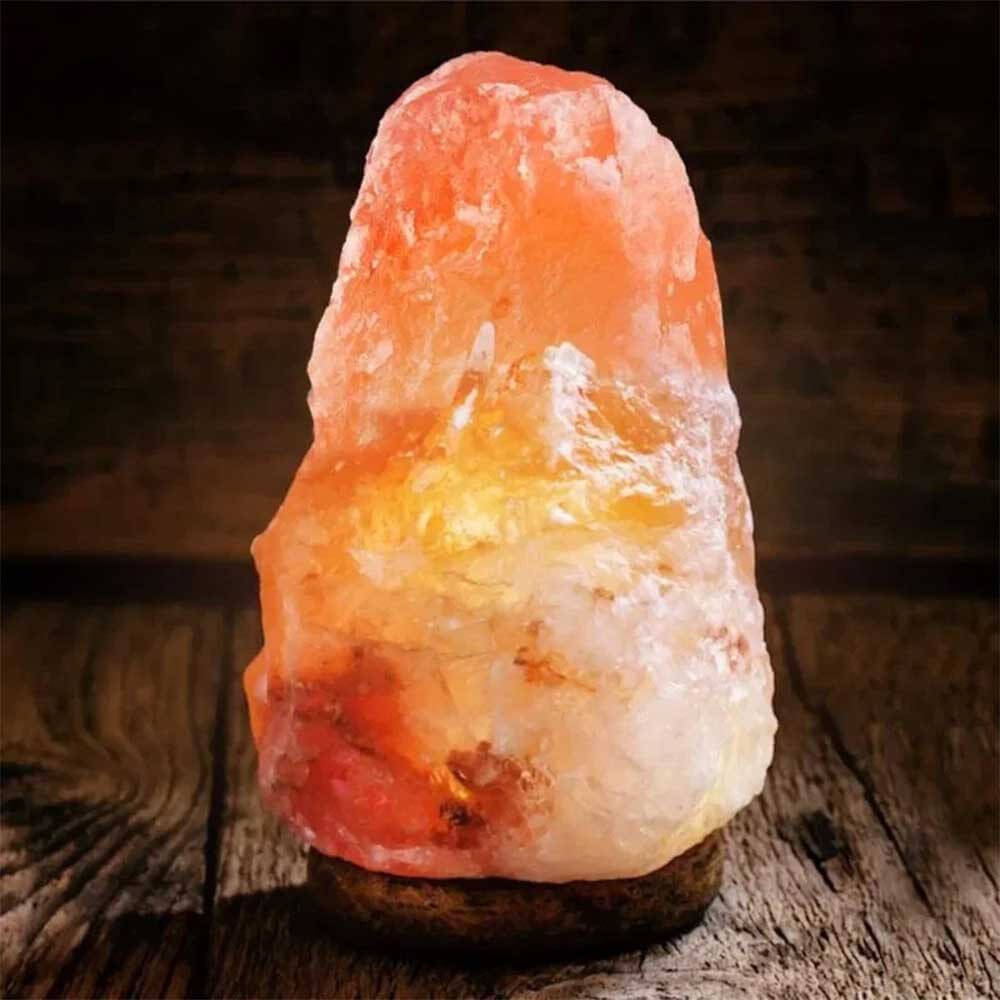 Lampe en Cristal de Sel de l'Himalaya - Lampe Originale