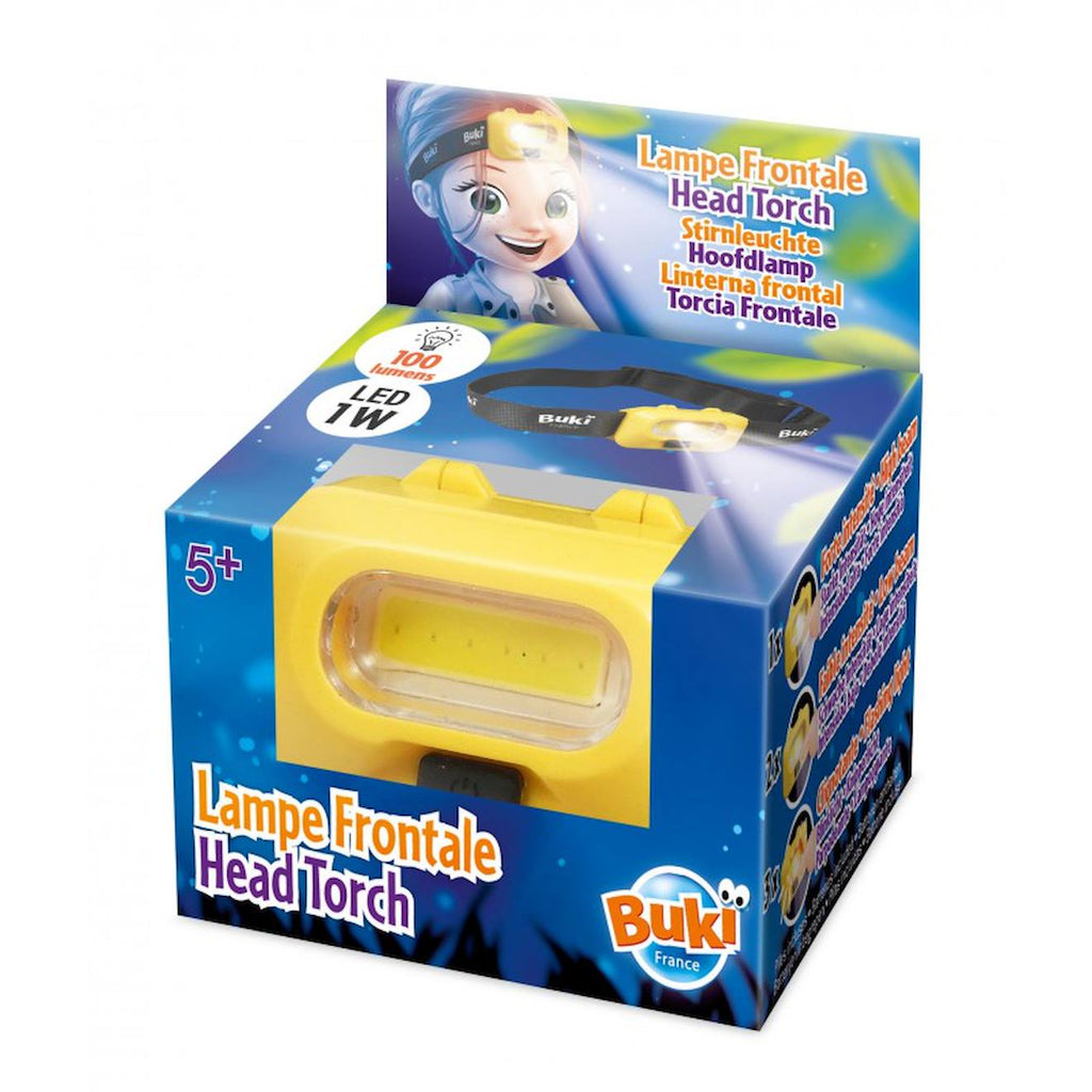 Lampe frontale pour enfant jaune
