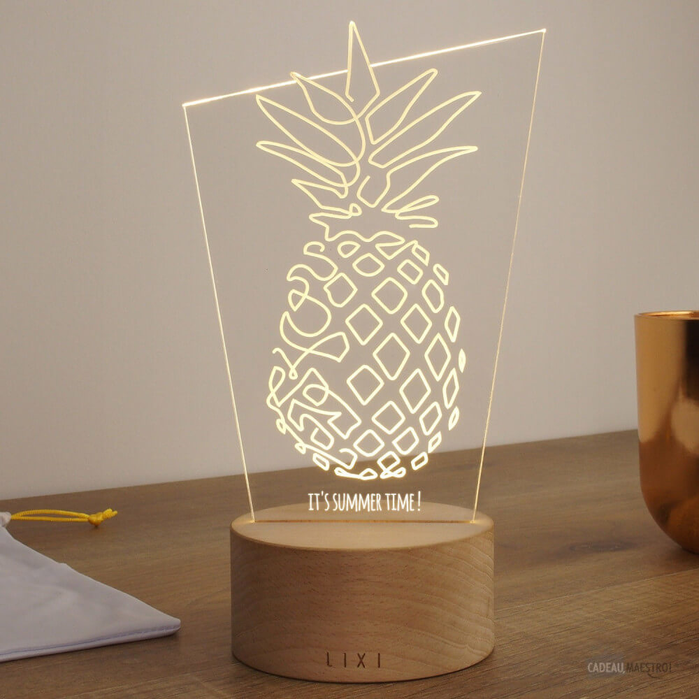 Lampe Lixi Ananas à Personnaliser - Lampe Personnalisée