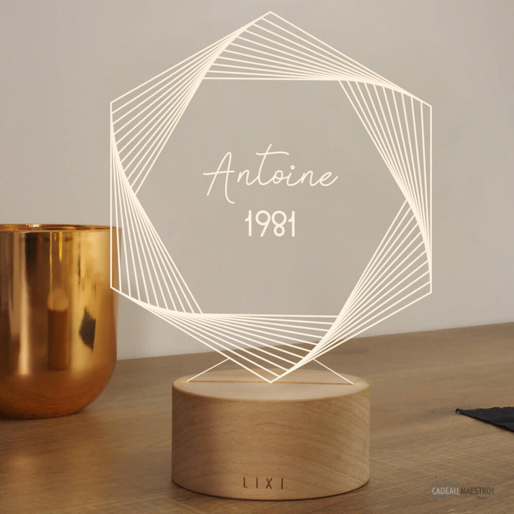 Lampe Lixi Anniversaire à Personnaliser - Lampe Personnalisée
