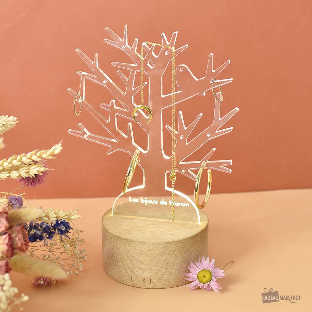 Lampe Lixi Arbre à Bijoux à Personnaliser - Lampe Personnalisée