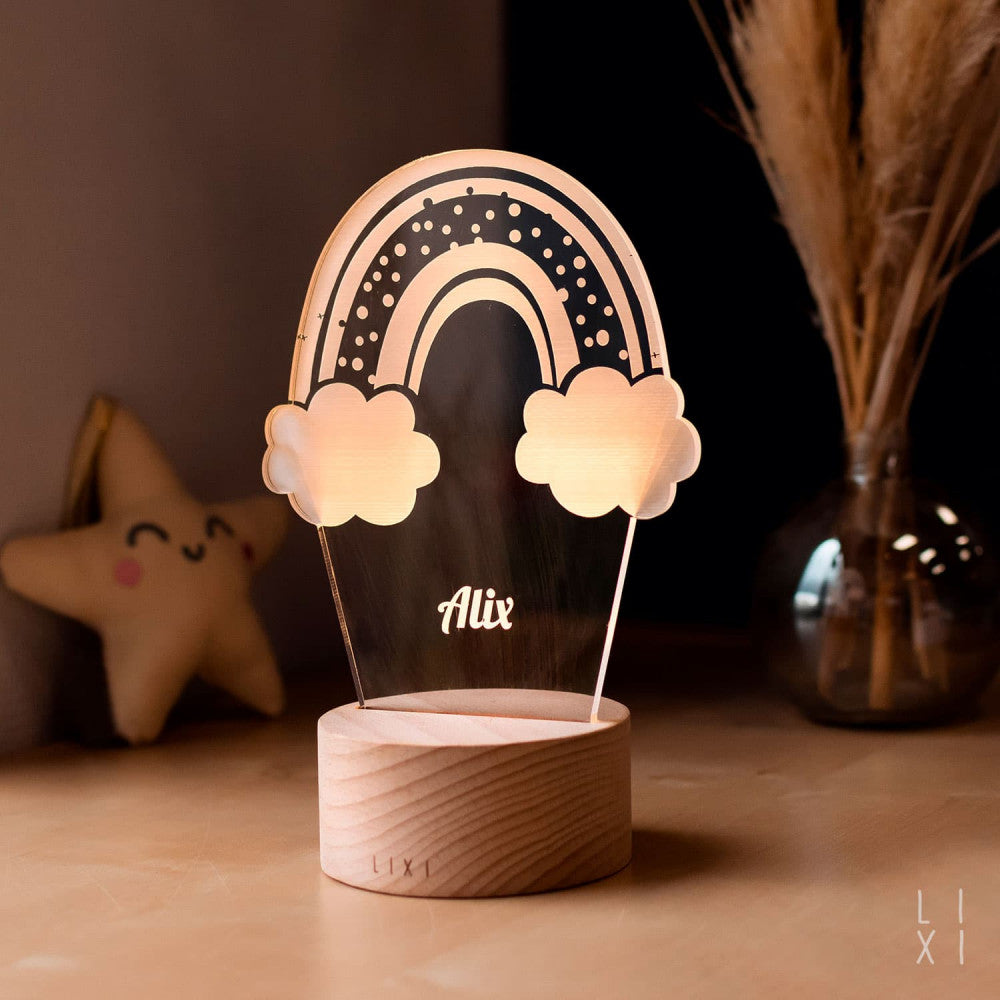 Lampe Lixi Arc-en-Ciel à Personnaliser - Lampe Personnalisée