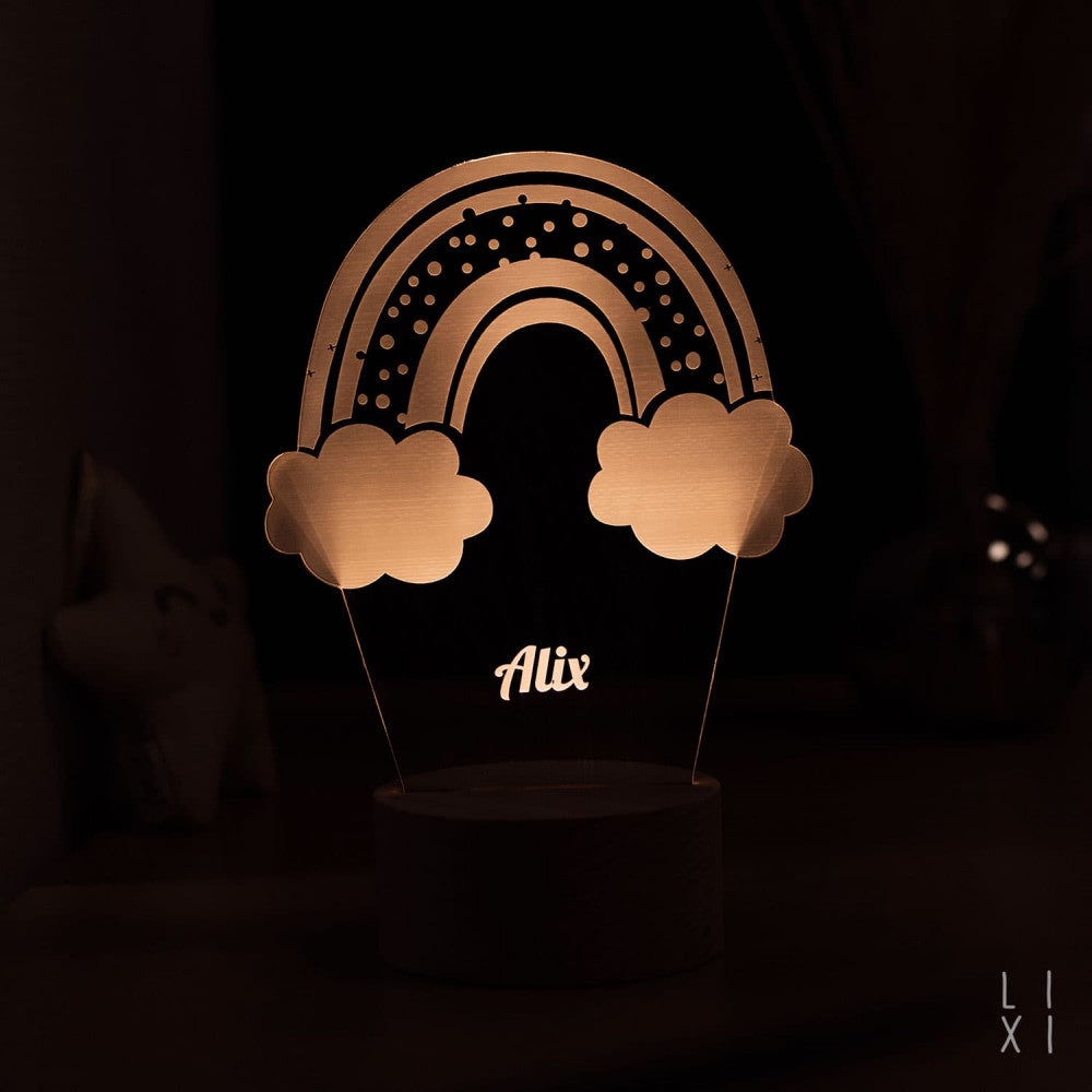 Lampe Lixi Arc-en-Ciel à Personnaliser - Lampe Personnalisée