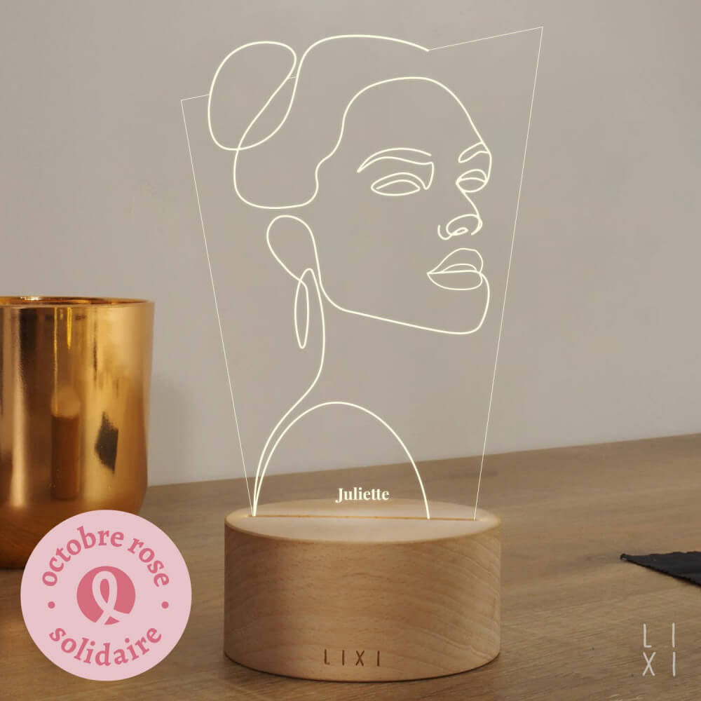 Lampe Lixi Girl Power à Personnaliser - Lampe Personnalisée