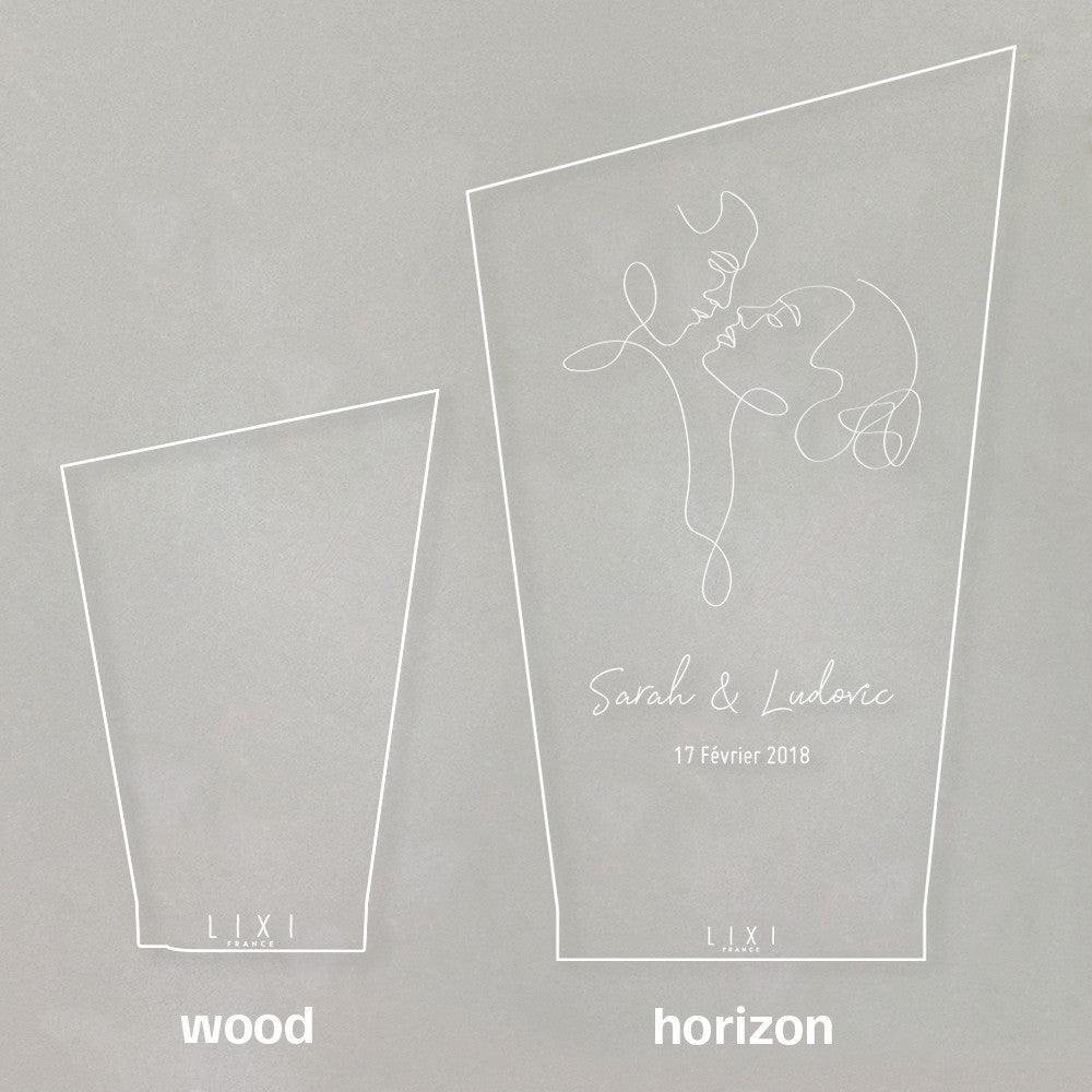 Lampe Lixi Horizon Couple à Personnaliser - Lampe Personnalisée
