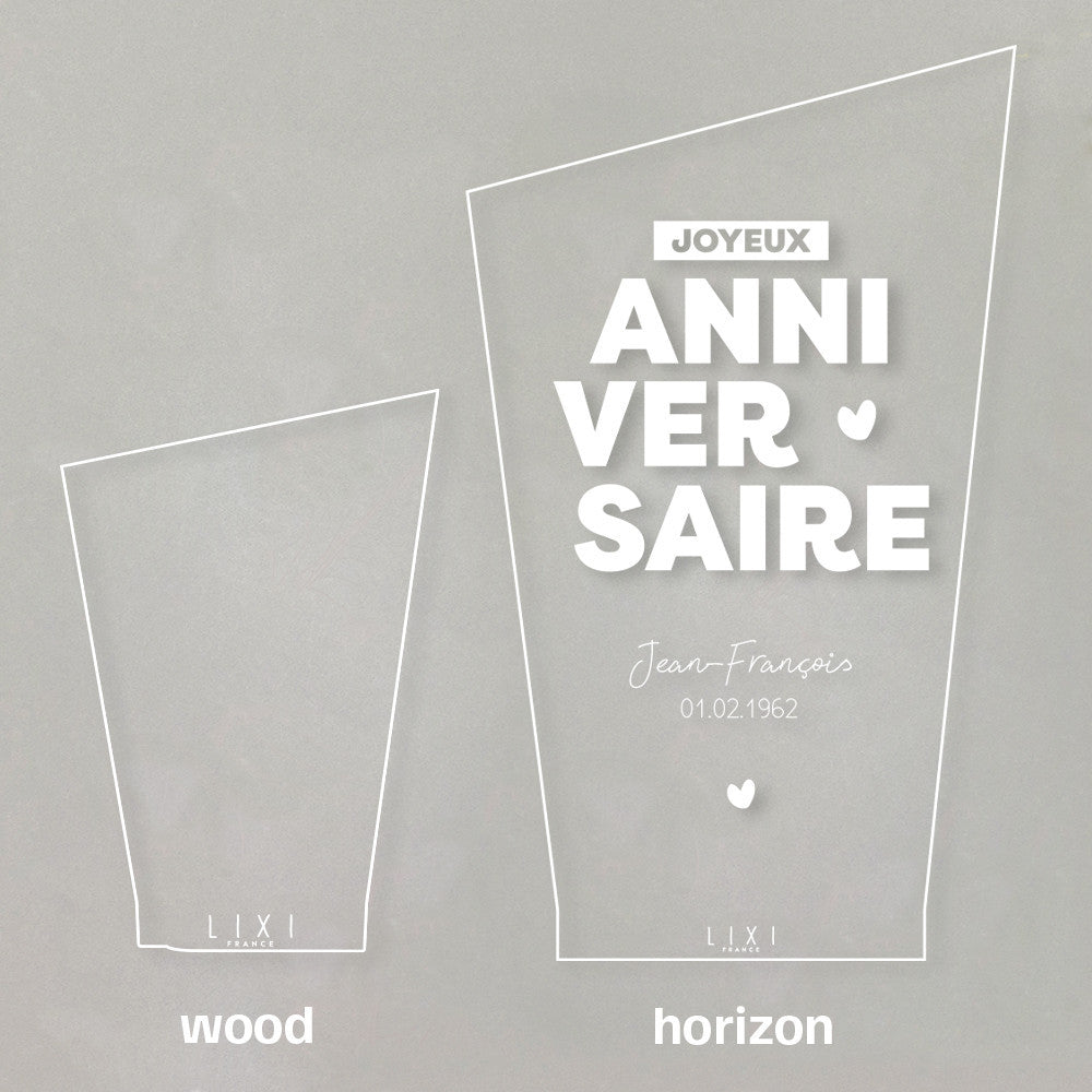 Lampe Lixi Horizon Joyeux Anniversaire à Personnaliser - Lampe Personnalisée