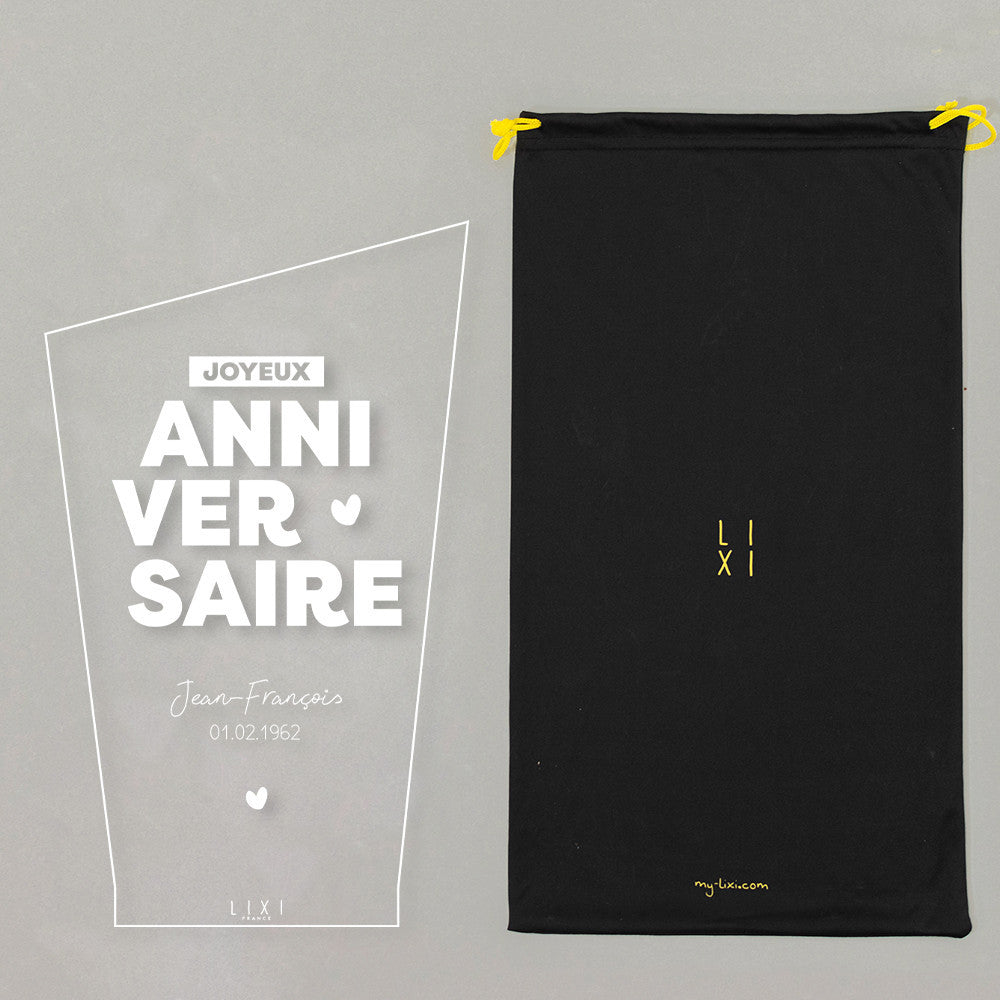 Lampe Lixi Horizon Joyeux Anniversaire à Personnaliser - Lampe Personnalisée