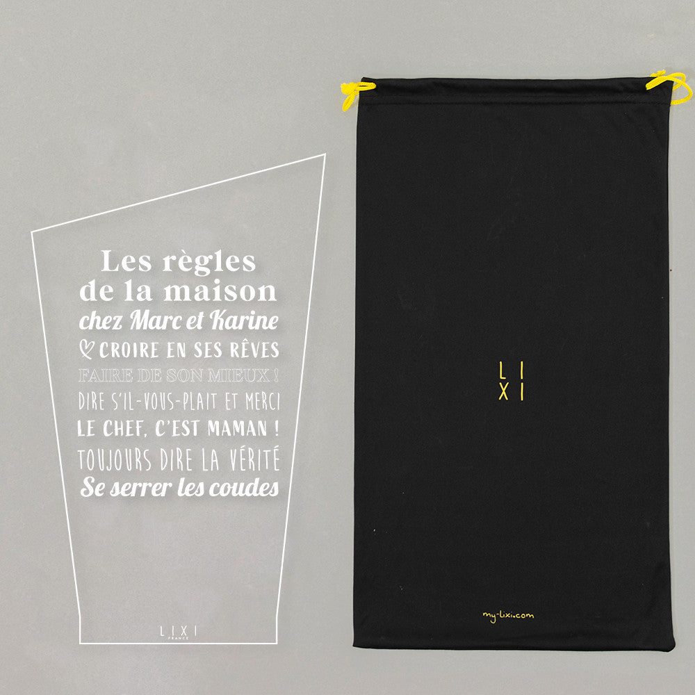 Lampe Lixi Horizon Règles de la maison à Personnaliser - Lampe Personnalisée