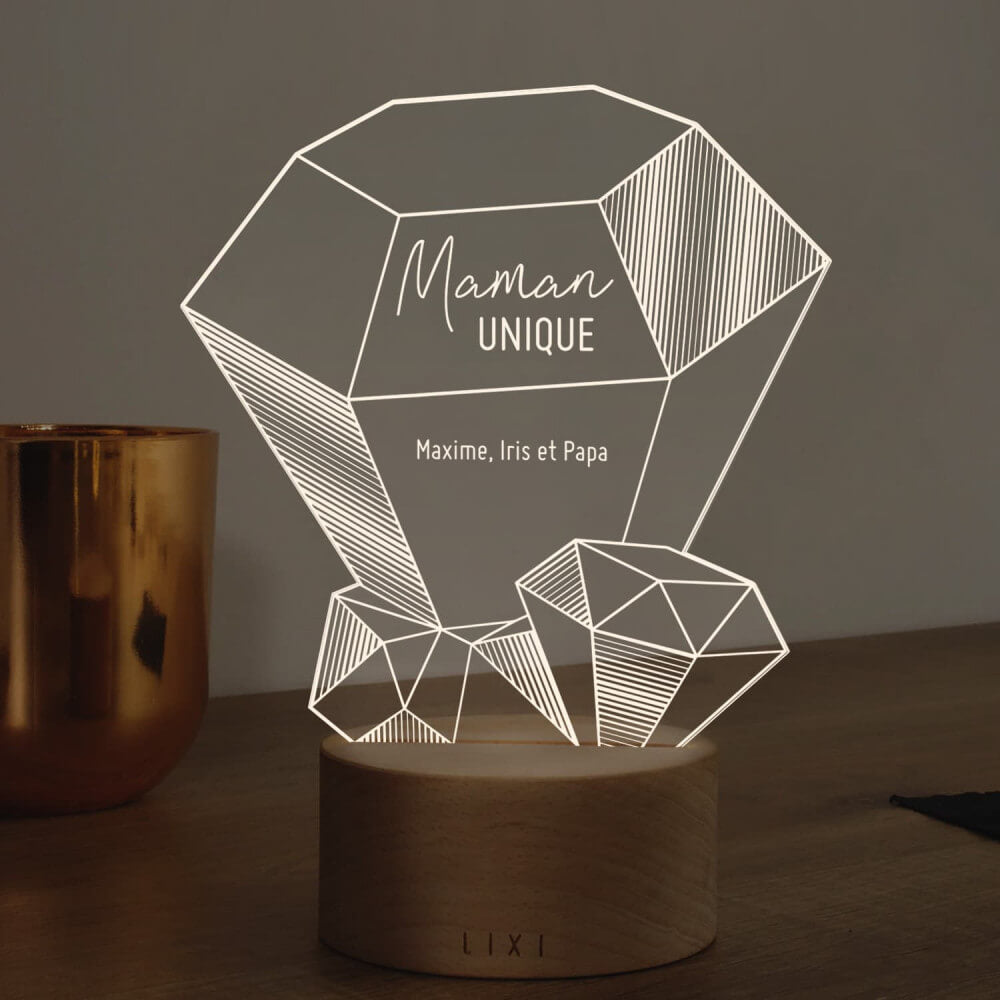 Lampe Lixi Maman Unique à Personnaliser - Lampe Personnalisée Lixi