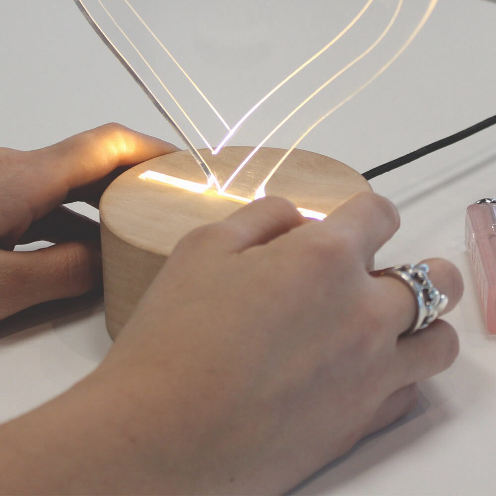 Lampe Lixi Message D'amour à Personnaliser - Lampe Personnalisée Lixi