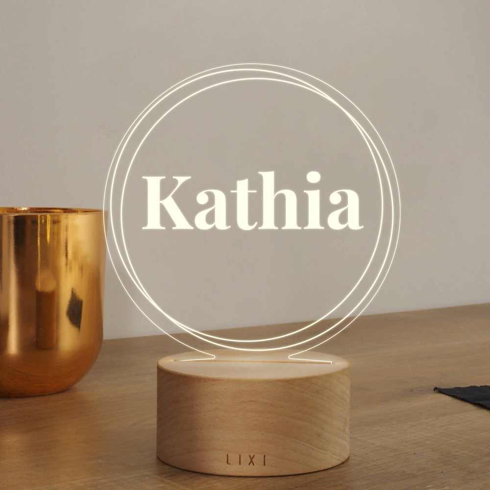 Lampe Lixi Prénom à Personnaliser - Lampe Personnalisée