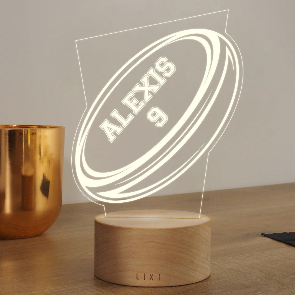 Lampe Lixi Rugby à Personnaliser - Lampe Personnalisée