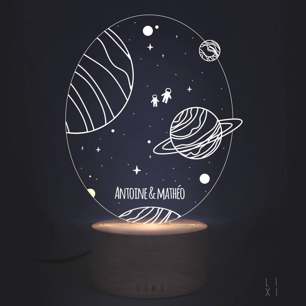 Lampe Lixi Space à Personnaliser - Lampe Personnalisée