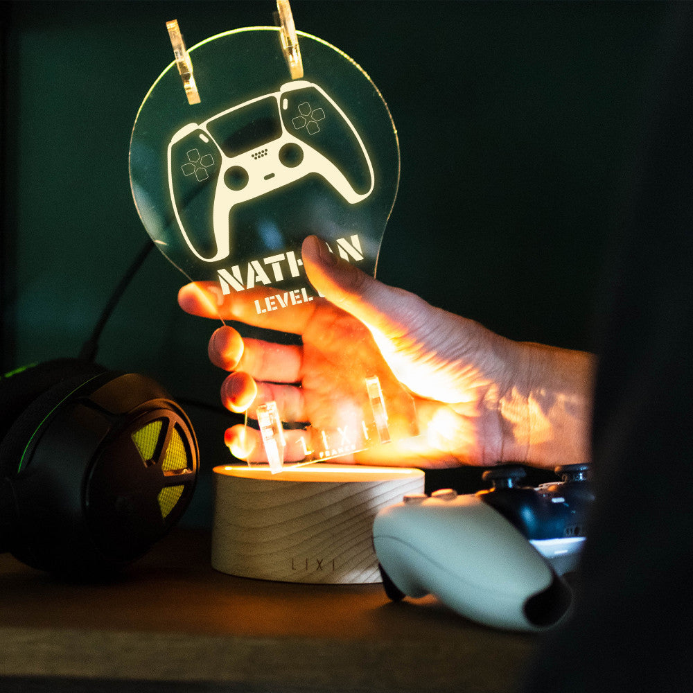 Lampe Lixi Support Manette et Casque Gaming à Personnaliser - Lampe Personnalisée