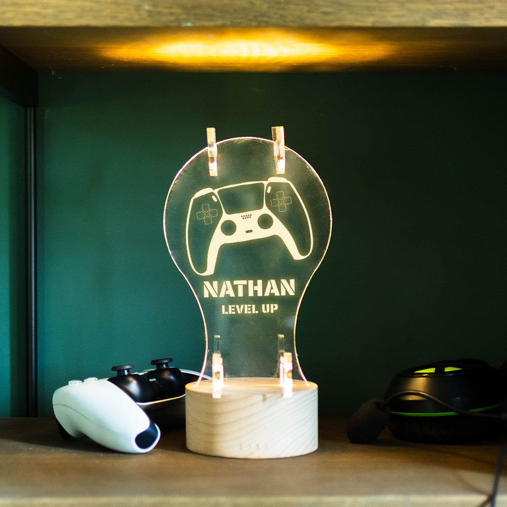 Lampe Lixi Support Manette et Casque Gaming à Personnaliser - Lampe Personnalisée