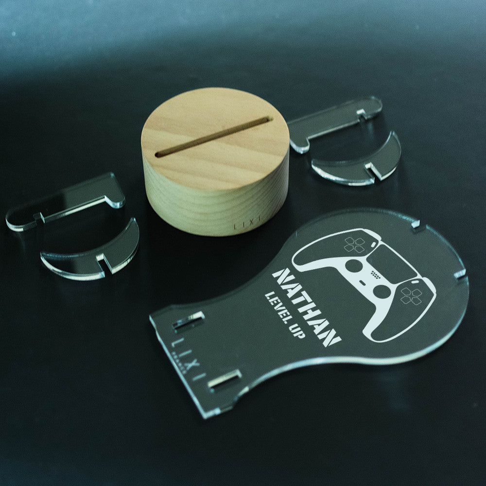 Lampe Lixi Support Manette et Casque Gaming à Personnaliser - Lampe Personnalisée