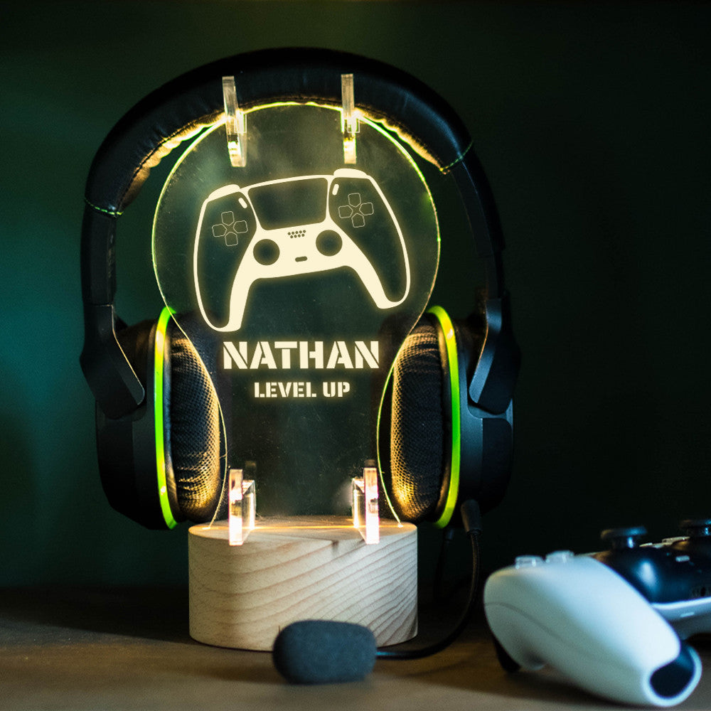 Lampe Lixi Support Manette et Casque Gaming à Personnaliser - Lampe Personnalisée