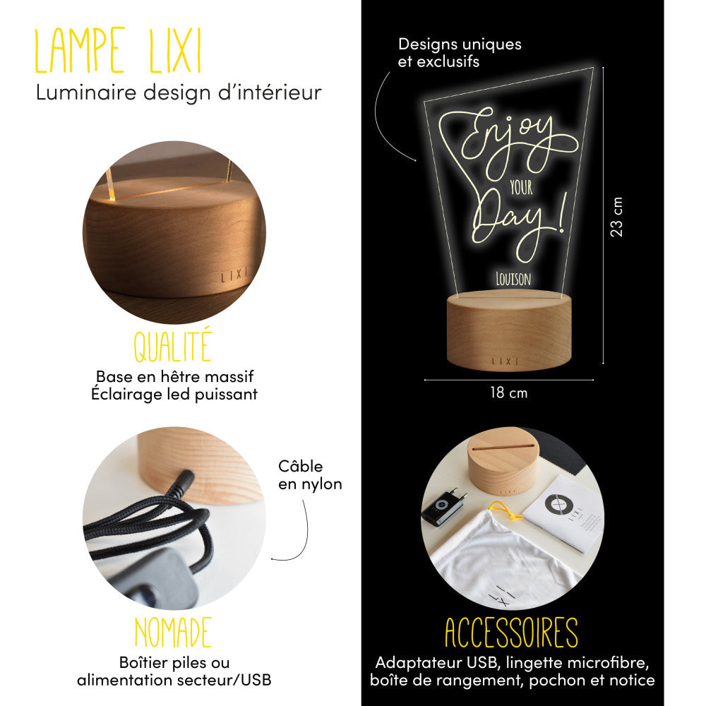 Lampe Lixi Système Solaire à Personnaliser - Lampe Personnalisée
