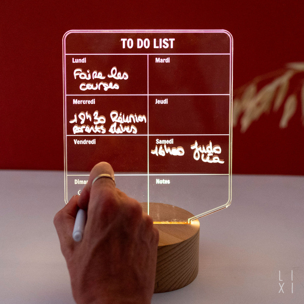 Lampe Lixi To Do List à Personnaliser - Lampe Personnalisée