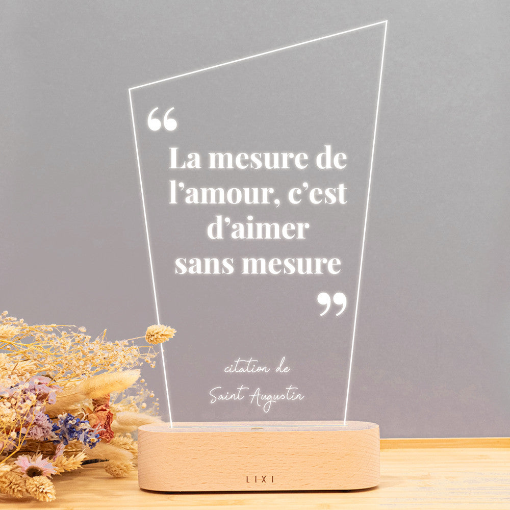 Lampe Lixi Horizon Citation à Personnaliser - Lampe Personnalisée