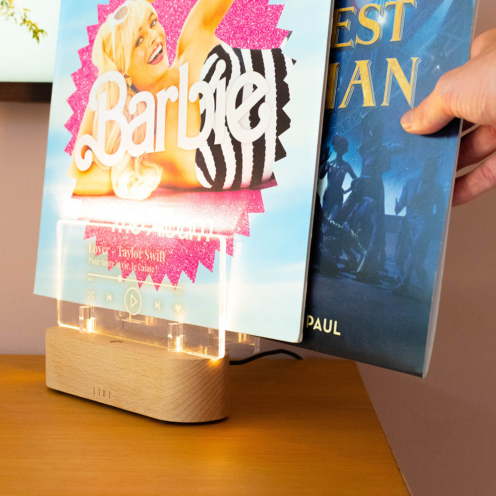Lampe Lixi XL Support Vinyle Playlist à Personnaliser - Lampe Personnalisée