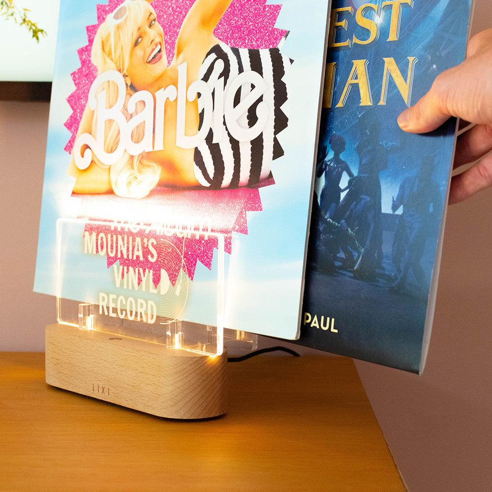 Lampe Lixi XL Support Vinyle Prénom à Personnaliser - Lampe Personnalisée