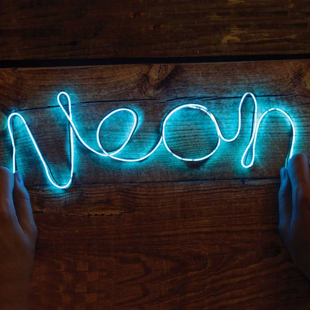 Lampe Néon à Faire Soi-Même Bleu - Lampe Originale