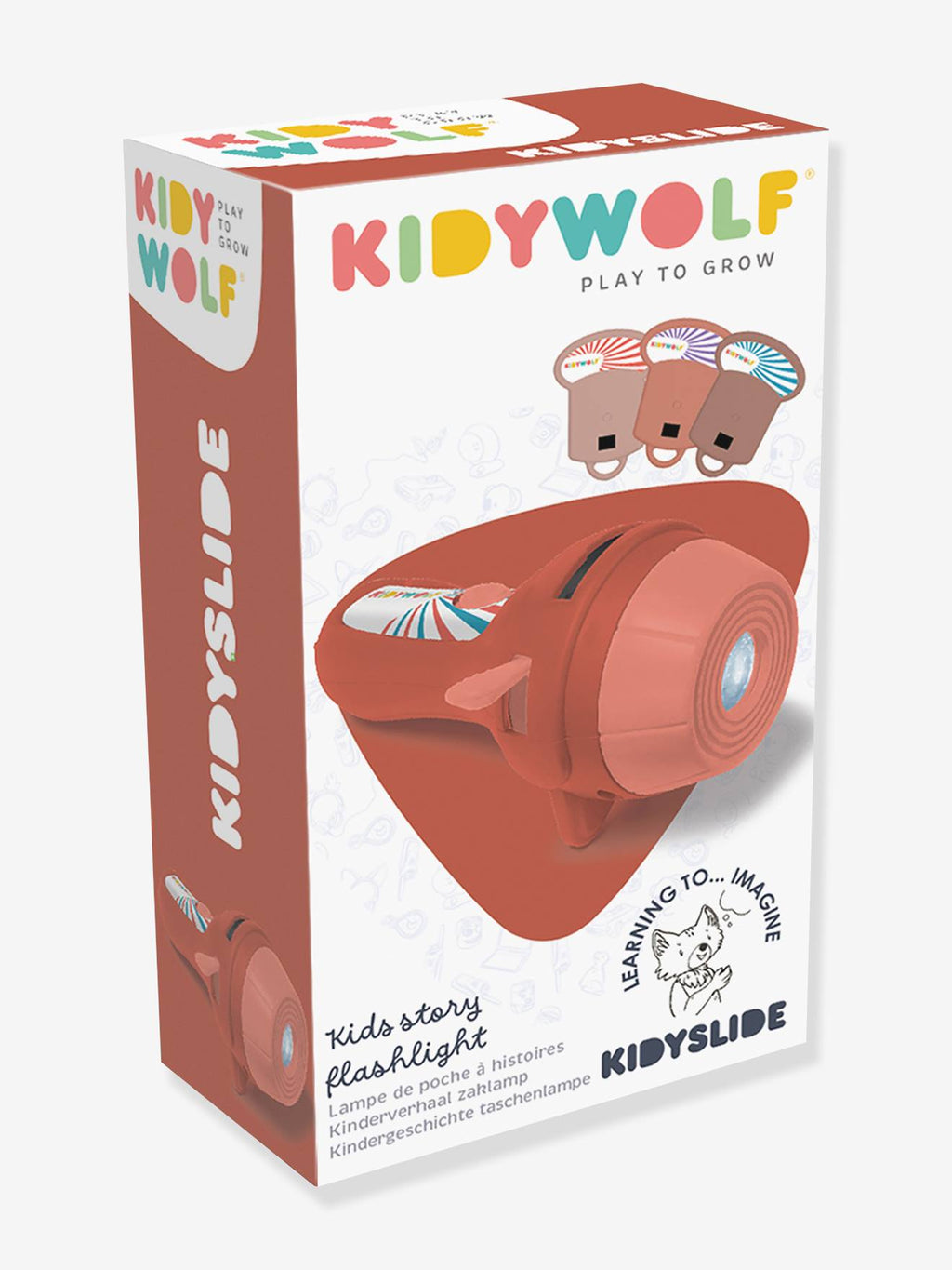Lampe projecteur à histoires kidyslide - terracotta