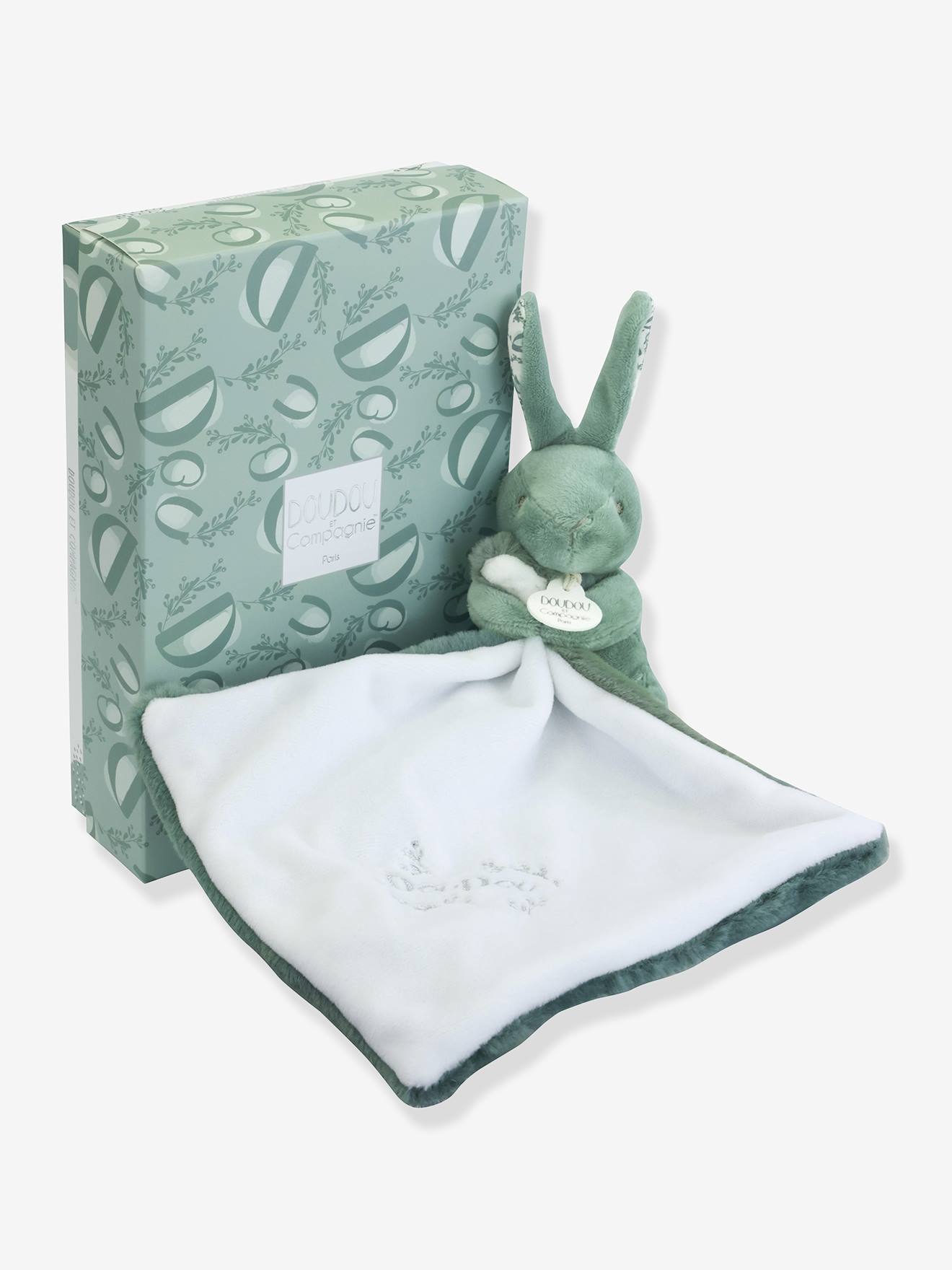 Lapin doudou - vert sauge