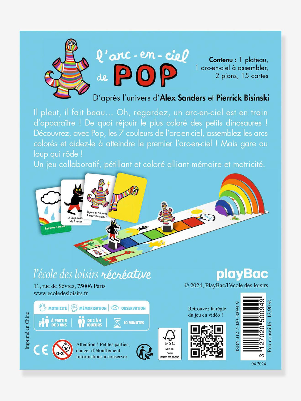 L'arc-en-ciel de pop multicolore