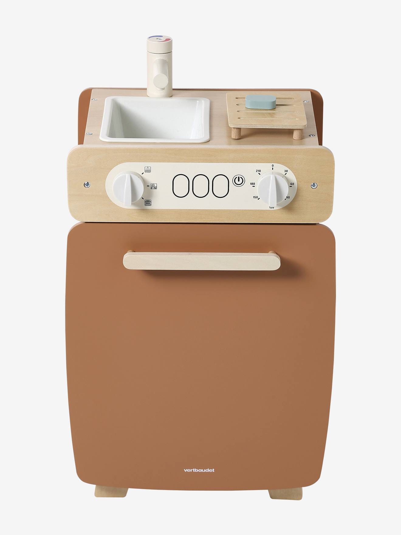 Lave-vaisselle en bois FSC caramel