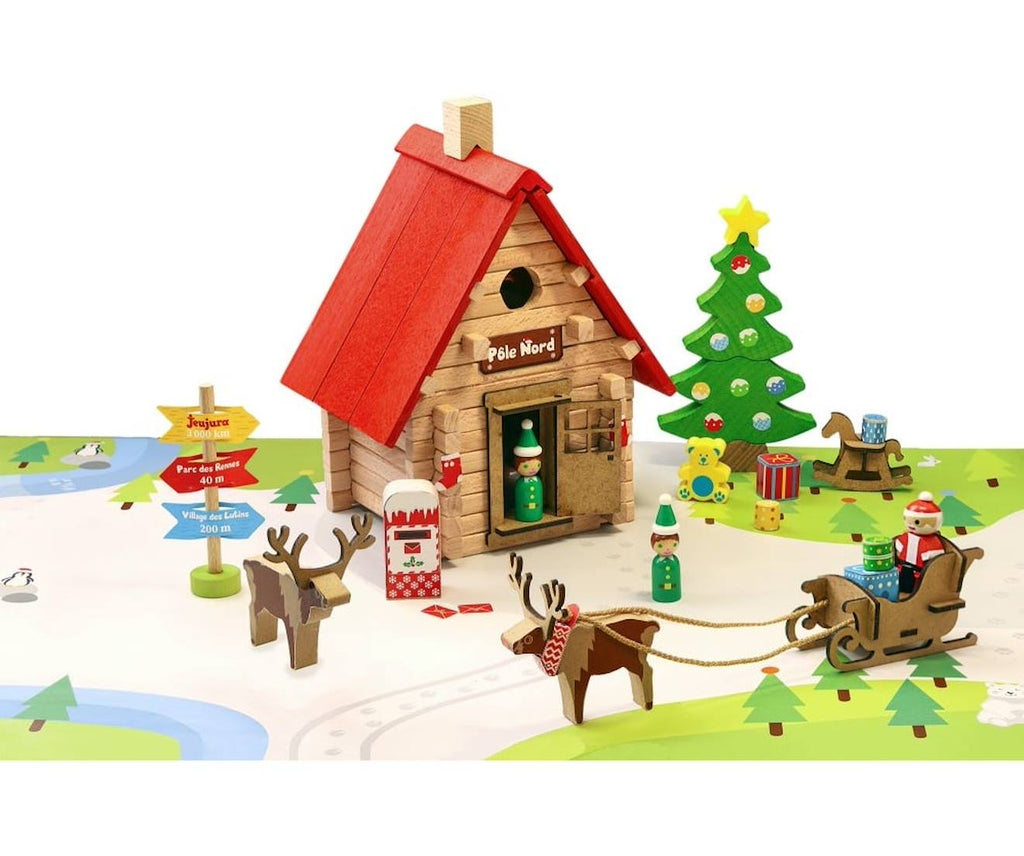 Le châlet de noël 90 pièces marron