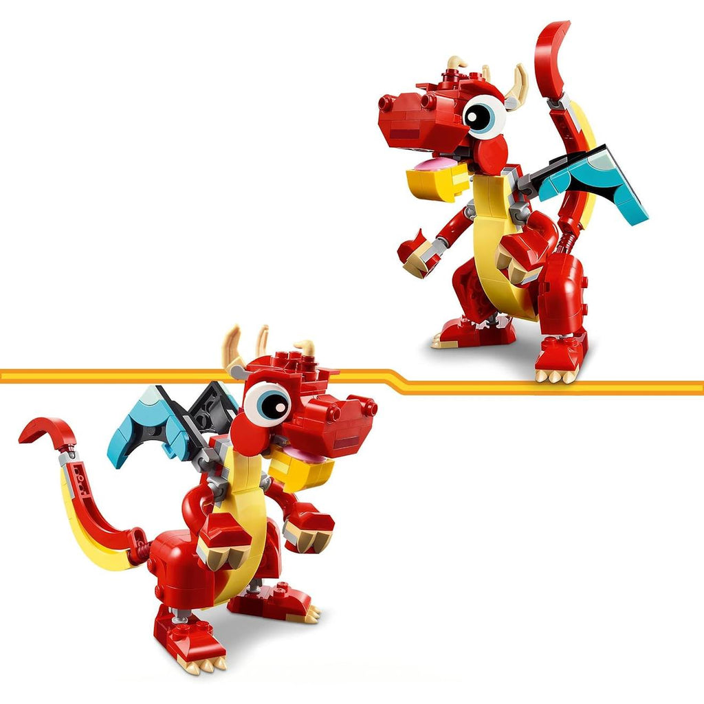 Le dragon rouge 31145 multicolore