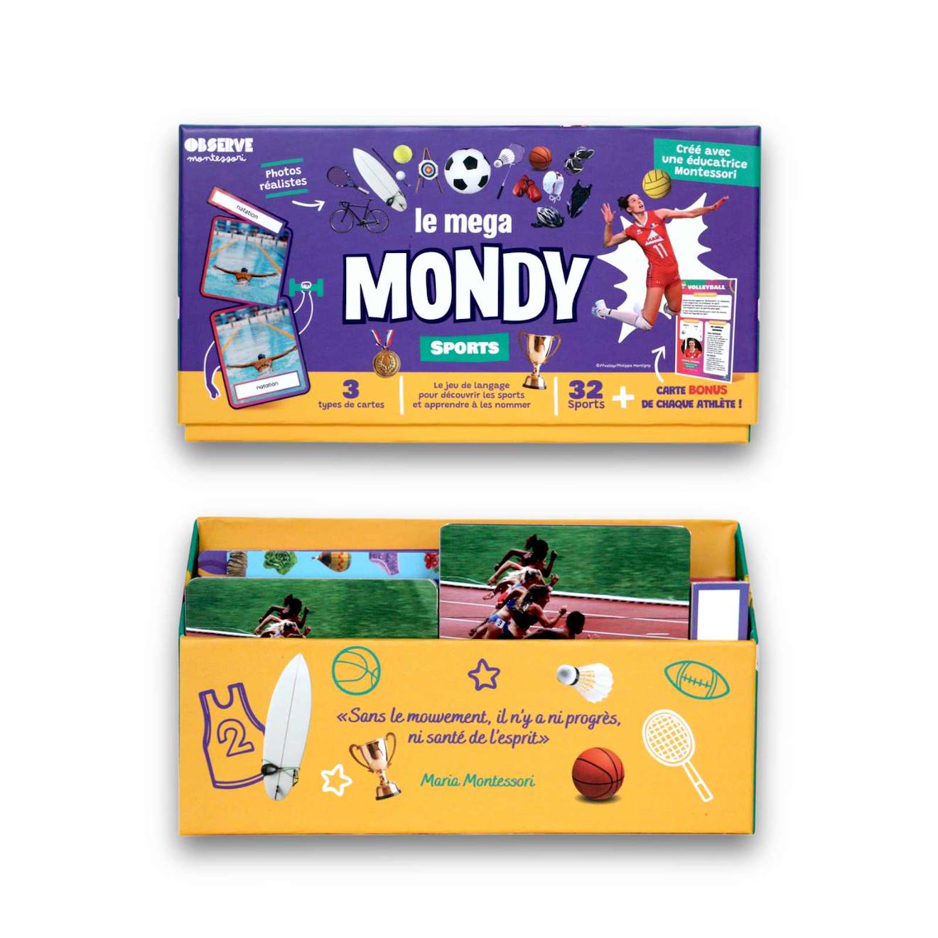Le mondy des sports violet