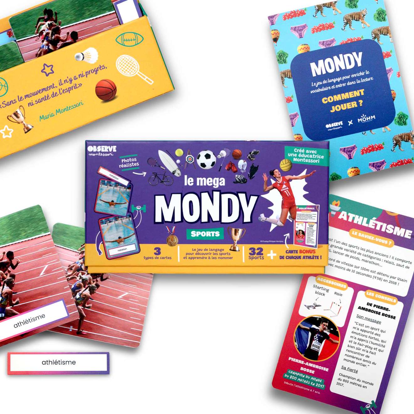 Le mondy des sports violet